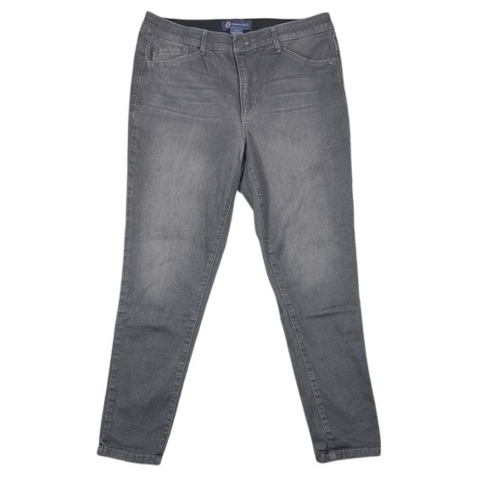 Democracy Absolution Gray Skinny Jeans Womens 12 B1721MOKS Stretch Denim Pants